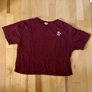 Maroon Basic Tee